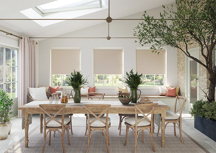 Leaf Tile, Soft Truffle - Twist&Fit Roller Blind - Image 8